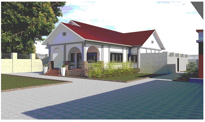 Modern house in Africa
